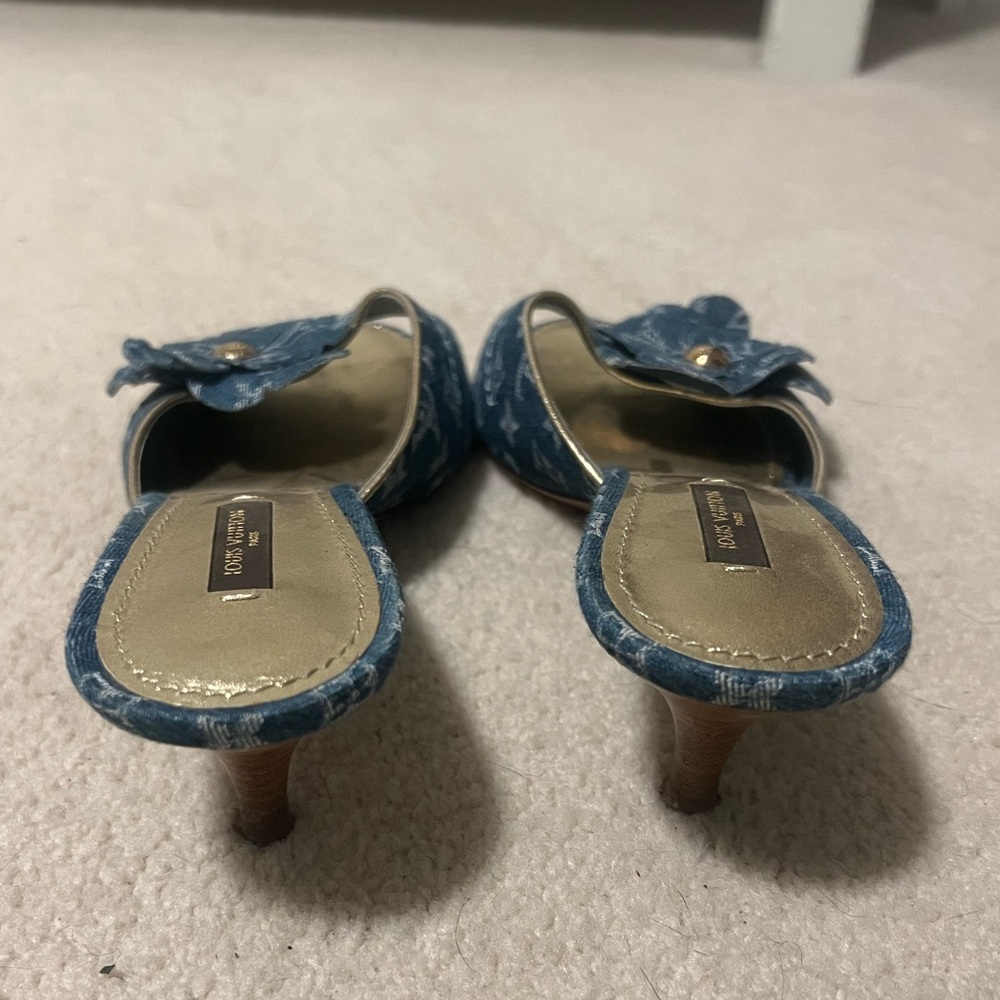 COPY - Authentic Louis Vuitton Freesia Open Toe Mule EU 36.5 US 6 - Picture 2 of 3